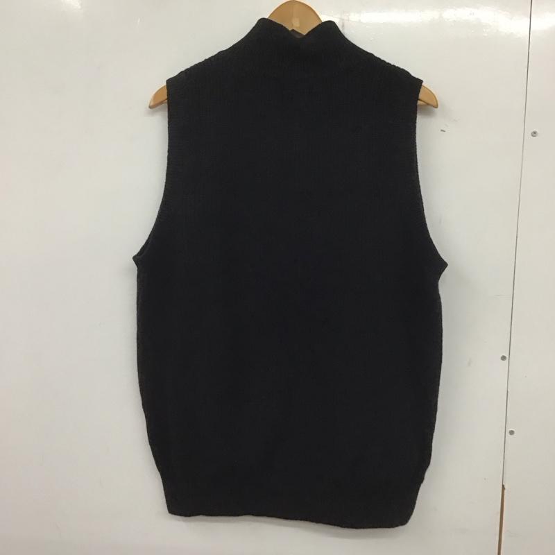 バラストアーク BALLAST ARK ベスト ベスト ba08-v001 WOOLDRIVERSVEST ジップアップニットベスト FREE 無地 紺 / ネイビー /  メンズ USED 古着 中古 10139315