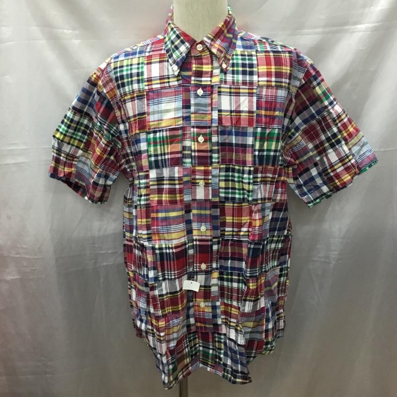 ブルックスブラザーズ BROOKS BROTHERS シャツ、ブラウス 半袖 ボタンダウン M チェック マルチカラー / マルチカラー /  メンズ USED 古着 中古 10111587