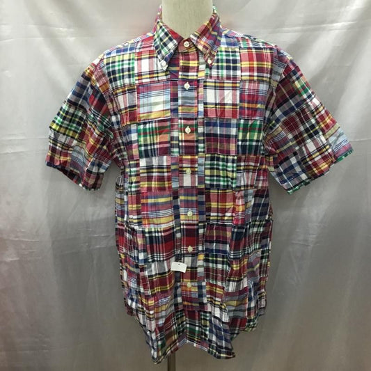 ブルックスブラザーズ BROOKS BROTHERS シャツ、ブラウス 半袖 ボタンダウン M チェック マルチカラー / マルチカラー /  メンズ USED 古着 中古 10111587