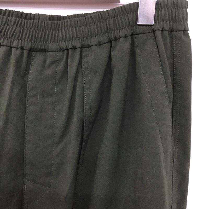 ジーユー GU パンツ ワークパンツ、ペインターパンツ 321-333494 ワイドパンツ カジュアルパンツ ワークパンツ L 無地 カーキ / カーキ /  メンズ USED 古着 中古 10143218
