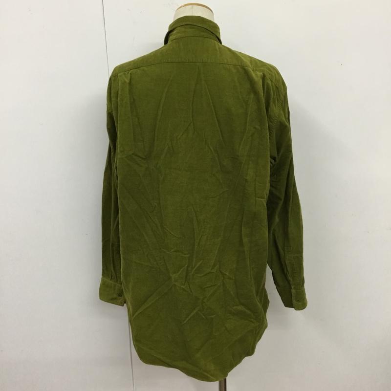 ポールスミスジーンズ Paul Smith JEANS シャツ、ブラウス 長袖 長袖シャツ コーデュロイシャツ カジュアルシャツ カラーシャツ L 無地 緑 / グリーン /  メンズ USED 古着 中古 10110038