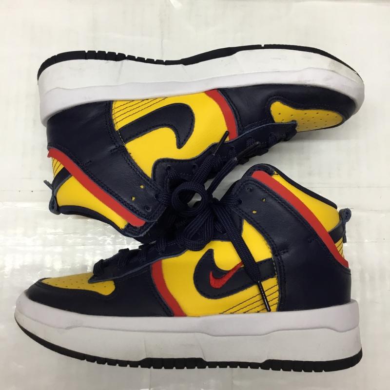 ナイキ NIKE スニーカー スニーカー DH3718-701 WMNS DUNK HIGH UP 22.5cm 22.5cm ロゴ、文字 紺 / ネイビー / X 黄 / イエロー / X 赤 / レッド / X 白 / ホワイト /  レディース USED 古着 中古 10111534