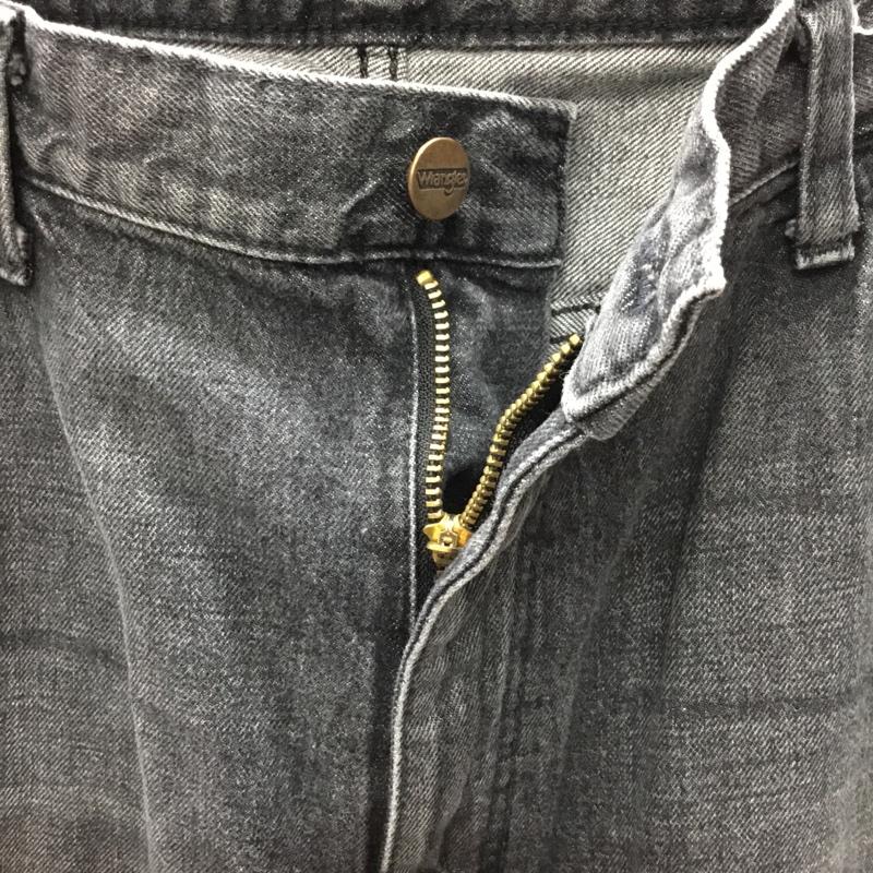 ラングラー Wrangler パンツ デニム、ジーンズ デニムパンツ ストレートパンツ ワイドパンツ カジュアルパンツ XL 無地 黒 / ブラック /  メンズ USED 古着 中古 10122385