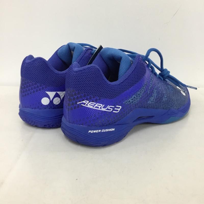 ヨネックス YONEX スニーカー スニーカー SHBA3M パワークッション エアラス3メン バドミントンシューズ 23.5cm 箱有 23.5cm ロゴ、文字 青 / ブルー /  レディース USED 古着 中古 10147953