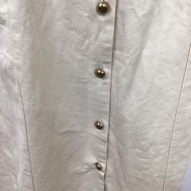 アビトーキョー ABITOKYO ワンピース ロングスカート A01B2245AB ロングシャツワンピース 半袖 ノーカラー 0 無地 ベージュ / ベージュ /  レディース USED 古着 中古 10114021