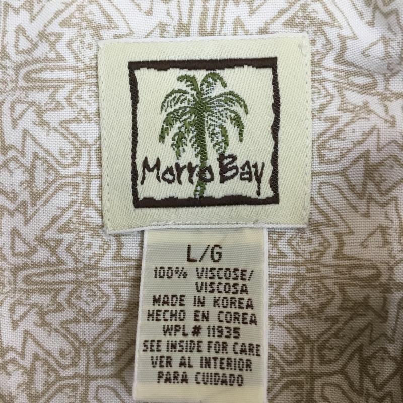 古着 USED シャツ、ブラウス 半袖 Morro Bay 半袖 アロハシャツ L 総柄 ベージュ / ベージュ /  メンズ USED 古着 中古 10129789