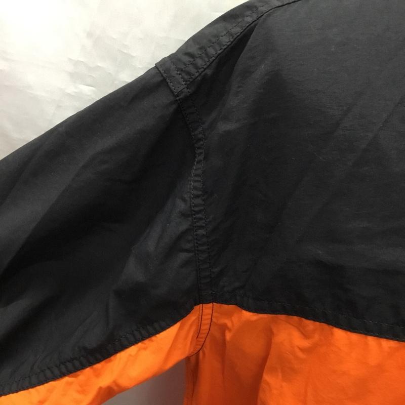 ザノースフェイス THE NORTH FACE ジャケット、上着 ジャケット、ブレザー nr11961 ロングスリーブヌプシシャツ カラーシャツ 前ボタン L ロゴ、文字 黒 / ブラック / X 橙 / オレンジ /  メンズ USED 古着 中古 10121606