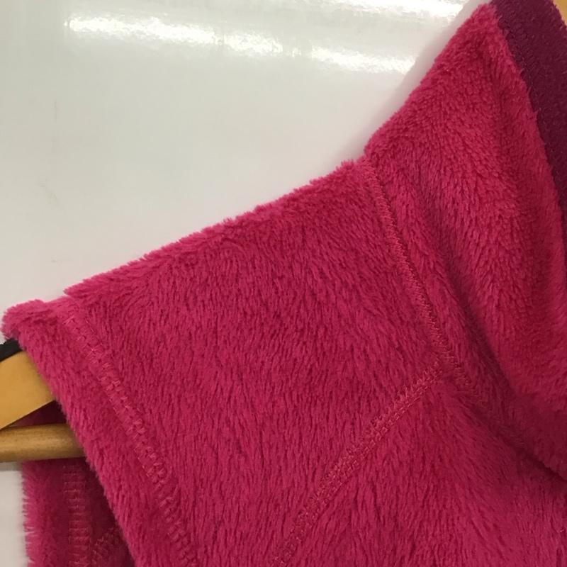 パタゴニア patagonia ベスト ベスト ジップアップベスト フリースベスト ノースリーブ スタンドカラー M ロゴ、文字 桃 / ピンク /  レディース USED 古着 中古 10136456