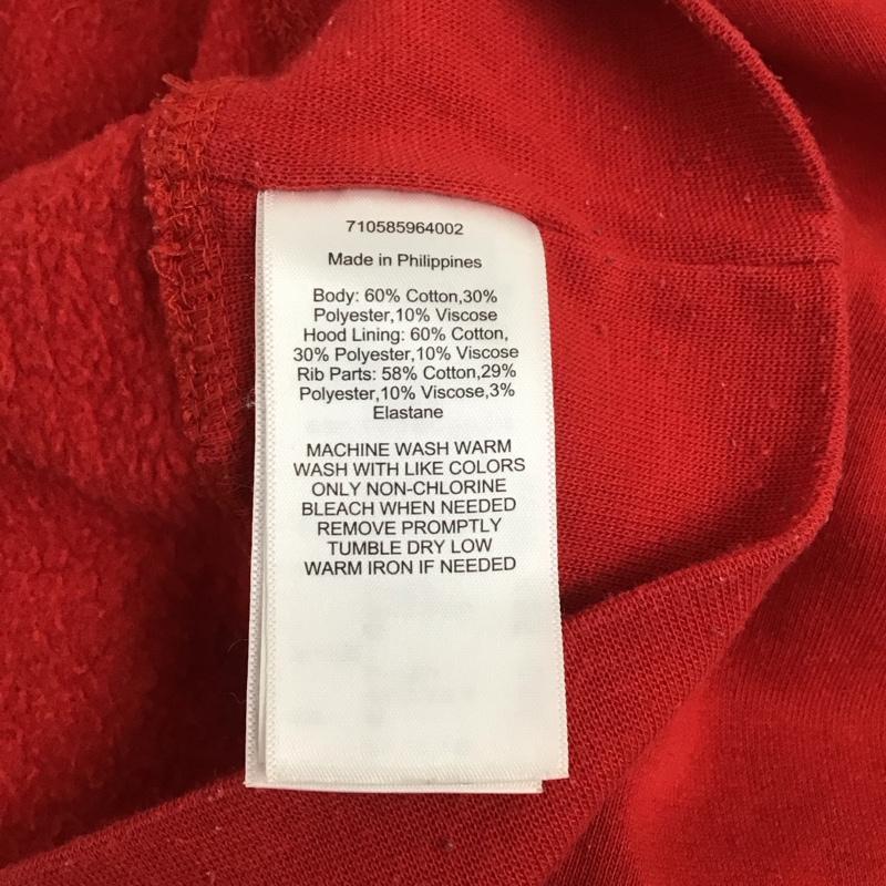 ポロラルフローレン POLO RALPH LAUREN パーカー 長袖 長袖パーカー フード付きパーカー 刺繍スウェット トレーナー M ロゴ、文字 赤 / レッド /  メンズ USED 古着 中古 10122962