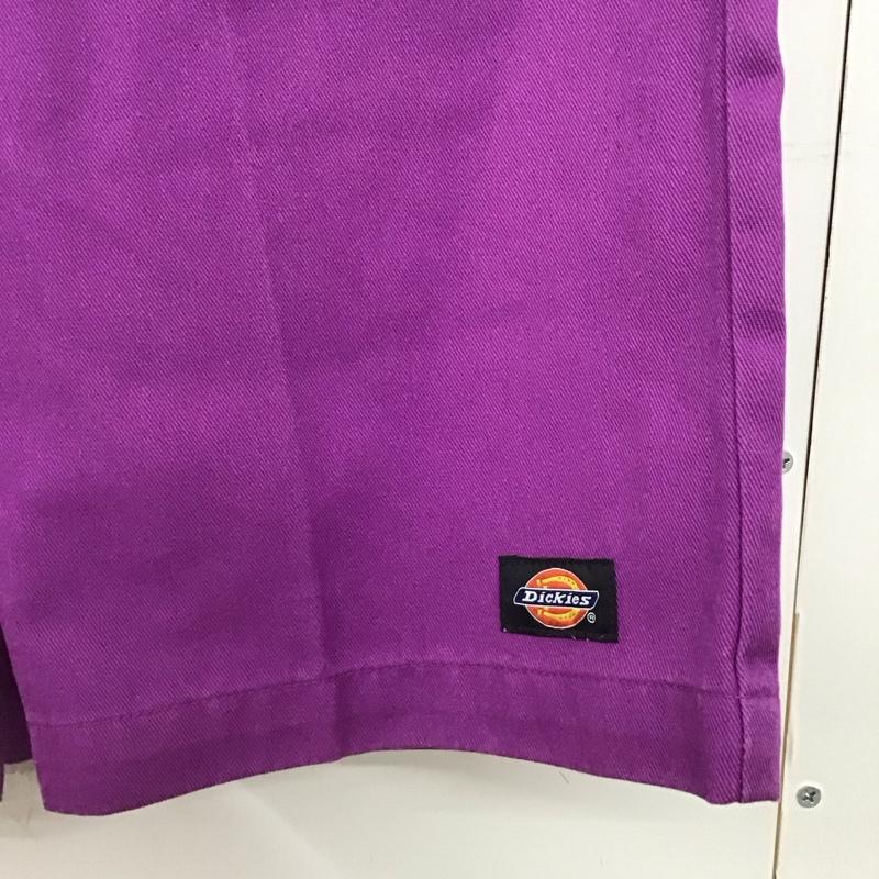 ディッキーズ Dickies パンツ ショートパンツ ショートパンツ ハーフパンツ カジュアルパンツ 28インチ ロゴ、文字 紫 / パープル /  メンズ USED 古着 中古 10144547