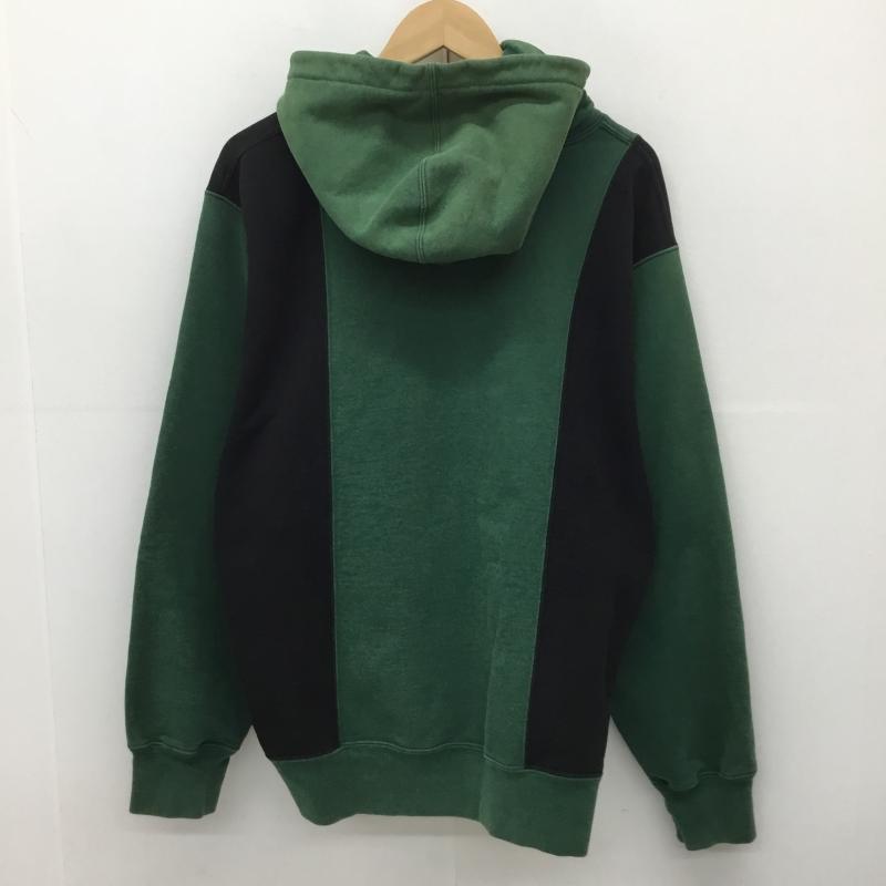 シュプリーム Supreme パーカー 長袖 FW19 Paneled Arc Hooded Sweatshirt L ロゴ、文字 黒 / ブラック / X 緑 / グリーン /  メンズ USED 古着 中古 10150029