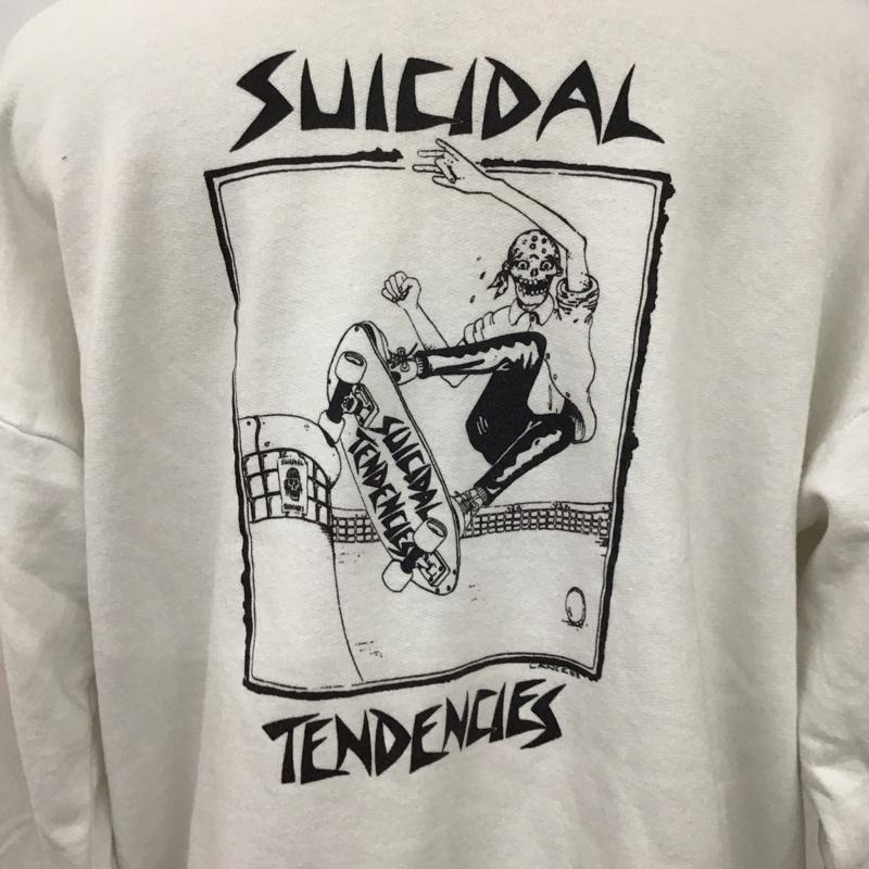 古着 USED パーカー 長袖 90s usa suicidaltendenies 長袖パーカー スウェット XL ロゴ、文字 白 / ホワイト /  メンズ USED 古着 中古 10119134