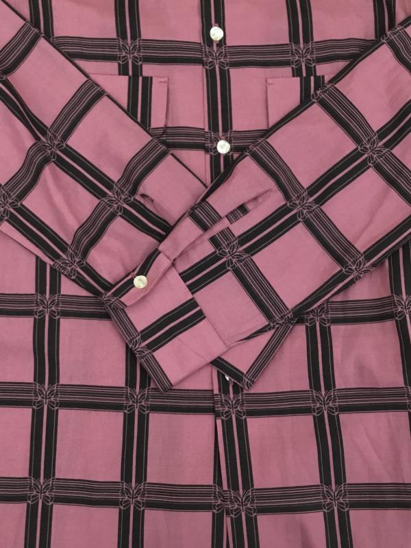 ニードルス Needles シャツ、ブラウス 長袖 Needles Classic shirt MR179 M 総柄 マゼンタ / マゼンタ / X 黒 / ブラック /  メンズ USED 古着 中古 10127167