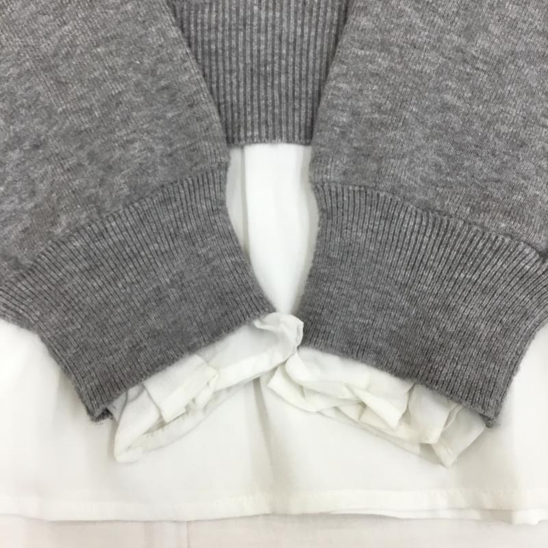 グローバルワーク GLOBAL WORK ニット、セーター 長袖 GW624550AD M 無地 灰 / グレー /  レディース USED 古着 中古 10143950
