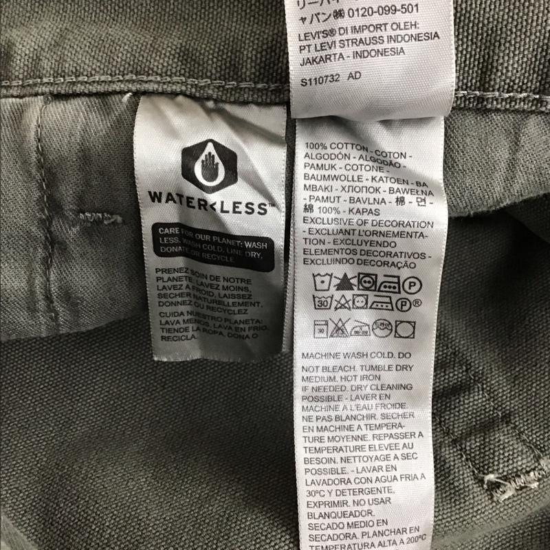 リーバイス Levi s パンツ ショートパンツ ハーフパンツ ショートパンツ デニムパンツ 36インチ 無地 カーキ / カーキ /  メンズ USED 古着 中古 10149287