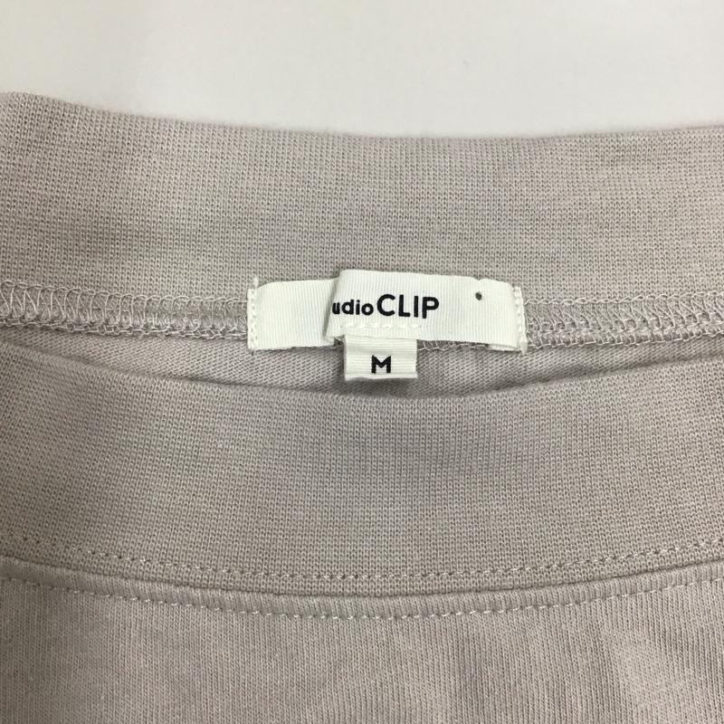 スタディオクリップ studio CLIP Tシャツ 半袖 SC194253-1 ボートネック M 無地 灰 / グレー /  レディース USED 古着 中古 10117032