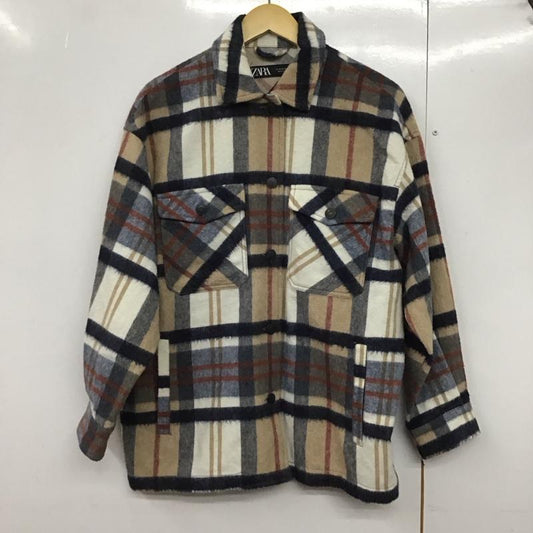 ザラ ZARA シャツ、ブラウス 長袖 M チェック マルチカラー / マルチカラー /  レディース USED 古着 中古 10142741