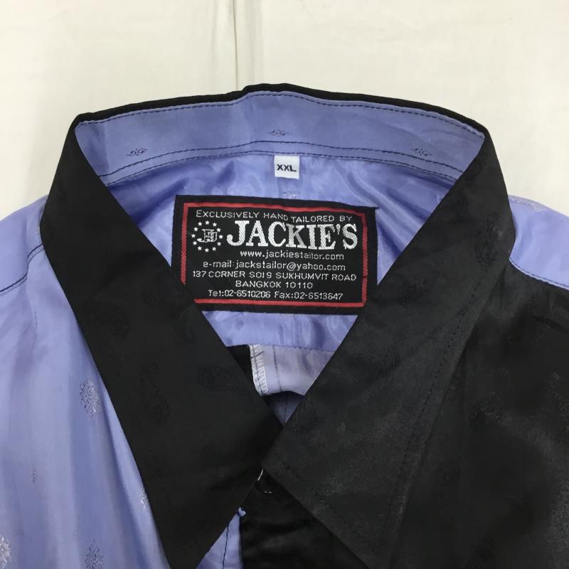 ユーズドクロージング used clothes シャツ、ブラウス 半袖 XXL 総柄 黒 / ブラック / X 青 / ブルー /  メンズ USED 古着 中古 10129000