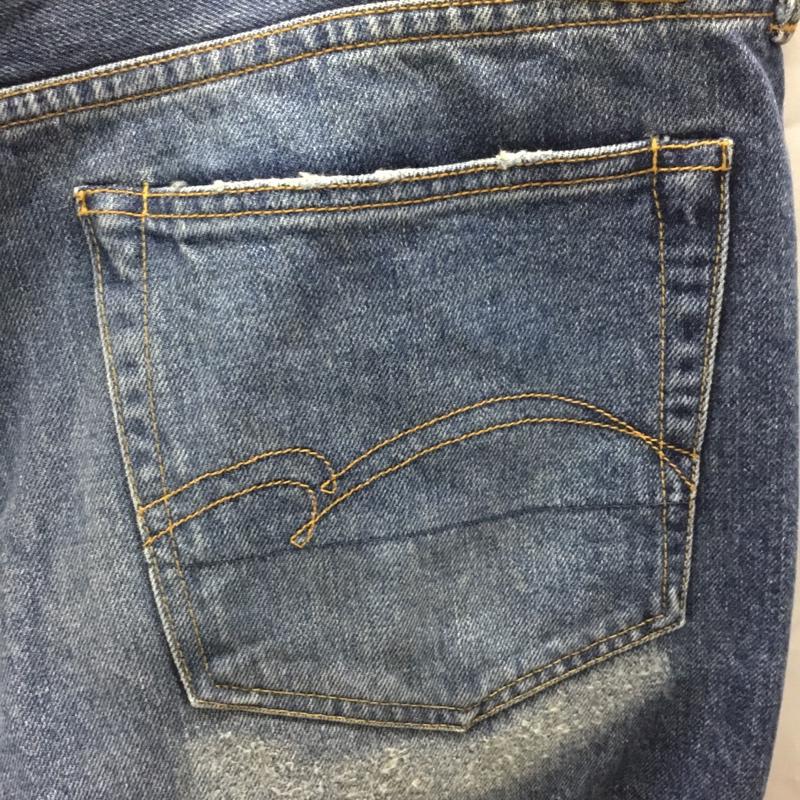 ステュディオ・ダ・ルチザン STUDIO D ARTISAN パンツ デニム、ジーンズ デニムパンツ ストレートパンツ ワイドパンツ カジュアルパンツ 36 無地 インディゴ / インディゴ /  メンズ USED 古着 中古 10111938