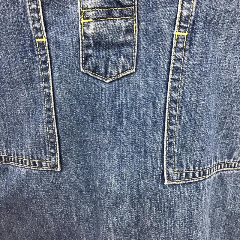 ネペンテス NEPENTHES シャツ、ブラウス 長袖 長袖シャツ デニムシャツ カジュアルシャツ カラーシャツ hoggs m-35タイプ S 無地 インディゴ / インディゴ /  メンズ USED 古着 中古 10120638