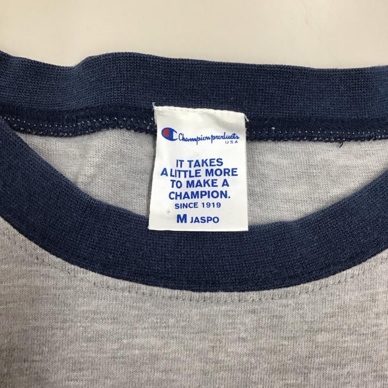 チャンピオン Champion Tシャツ 半袖 CM1031 M ワンポイント 灰 / グレー / X 紺 / ネイビー / X 黄 / イエロー /  メンズ USED 古着 中古 10117027