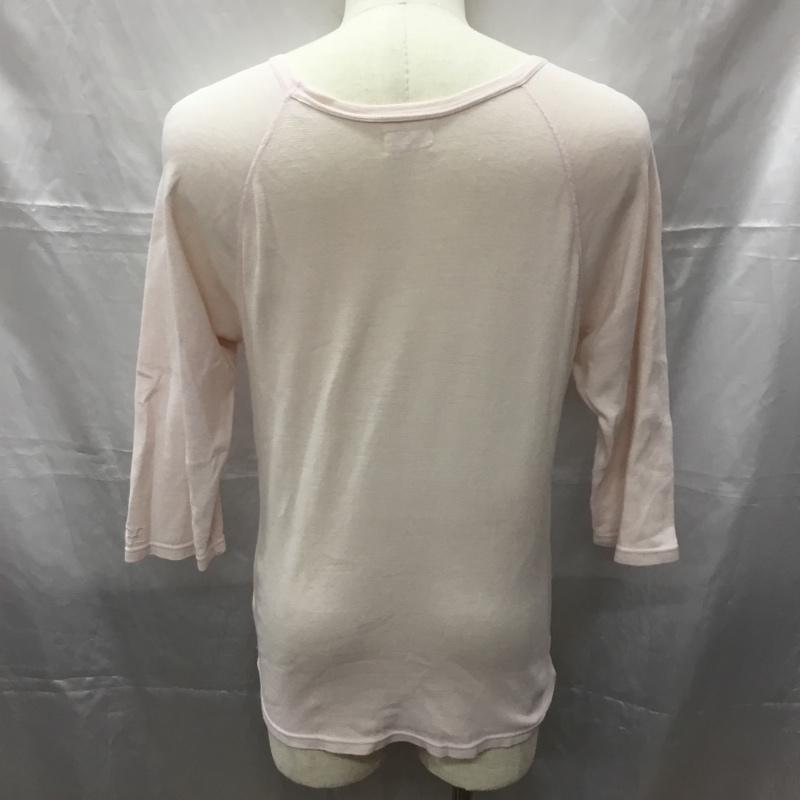ハリウッドランチマーケット HOLLYWOOD RANCH MARKET カットソー 長袖 長袖カットソー クルーネックカットソー ロングスリーブカットソー ラグラン 3 無地 桃 / ピンク /  メンズ USED 古着 中古 10112293