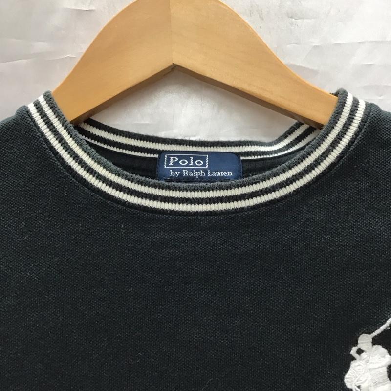 ポロバイラルフローレン Polo by RALPH LAUREN Tシャツ 半袖 120cm 刺繍 黒 / ブラック /  ガールズ USED 古着 中古 10116790
