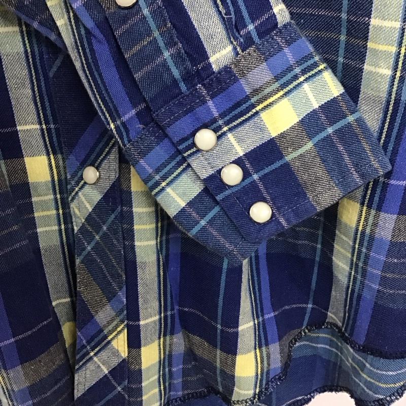 ラングラー Wrangler シャツ、ブラウス 長袖 長袖シャツ チェックシャツ カラーシャツ XL チェック マルチカラー / マルチカラー /  メンズ USED 古着 中古 10131443