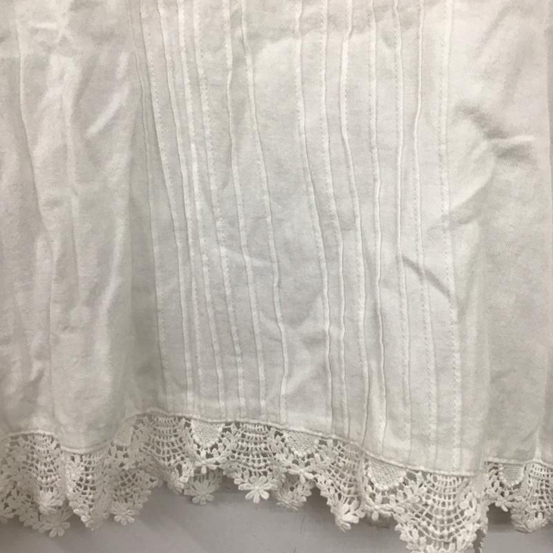 サマンサモスモス Samansa Mos2 シャツ、ブラウス 長袖 長袖シャツ 無地シャツ レースシャツ FREE 無地 白 / ホワイト /  レディース USED 古着 中古 10142690