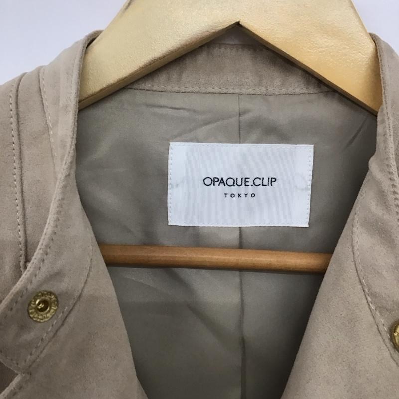 オペークドットクリップ OPAQUE.CLIP ジャケット、上着 ジャケット、ブレザー S 無地 ベージュ / ベージュ /  レディース USED 古着 中古 10141235