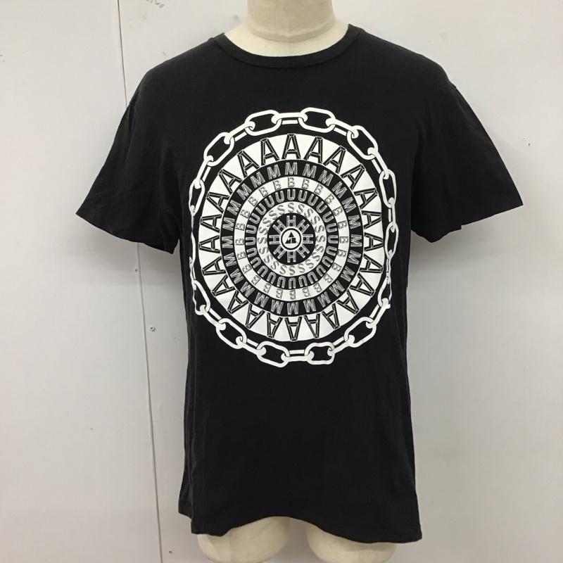 アンブッシュ AMBUSH Tシャツ 半袖 クルーネック プリント L ロゴ、文字 黒 / ブラック /  メンズ USED 古着 中古 10123302