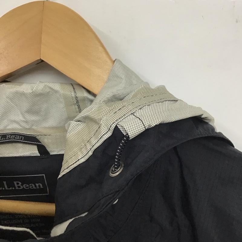 エルエルビーン L.L.Bean ジャケット、上着 ジャンパー、ブルゾン ジップアップナイロンジャケット ジップアップパーカー アウター L ロゴ、文字 紺 / ネイビー /  メンズ USED 古着 中古 10142937