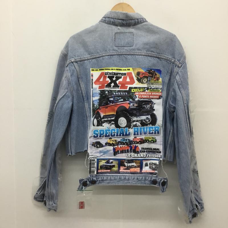 ユーズドクロージング used clothes ジャケット、上着 ジャケット、ブレザー 23AW TRIBAL + 4x4 DENIM JACKET L  水色 / ライトブルー / X 白 / ホワイト / X 銀 / シルバー /  メンズ USED 古着 中古 10128859