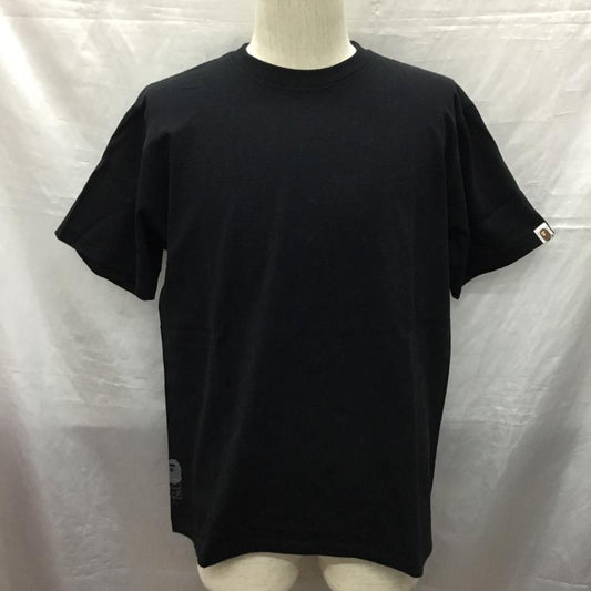 アベイシングエイプ A BATHING APE Tシャツ 半袖 L 無地 黒 / ブラック /  メンズ USED 古着 中古 10121702