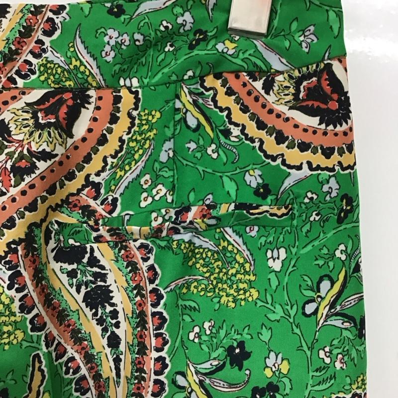 ザラ ZARA パンツ スラックス S 総柄 緑 / グリーン /  レディース USED 古着 中古 10140646