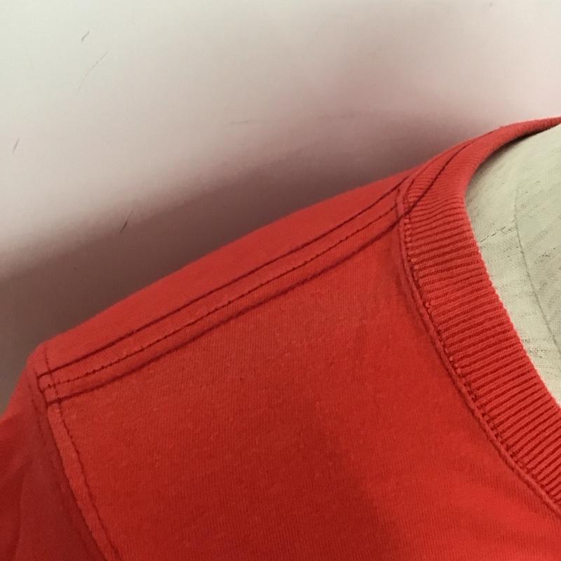 アバクロンビーアンドフィッチ ABERCROMBIE&FITCH Tシャツ 半袖 クルーネック 刺繍 S ロゴ、文字 赤 / レッド /  メンズ USED 古着 中古 10106960