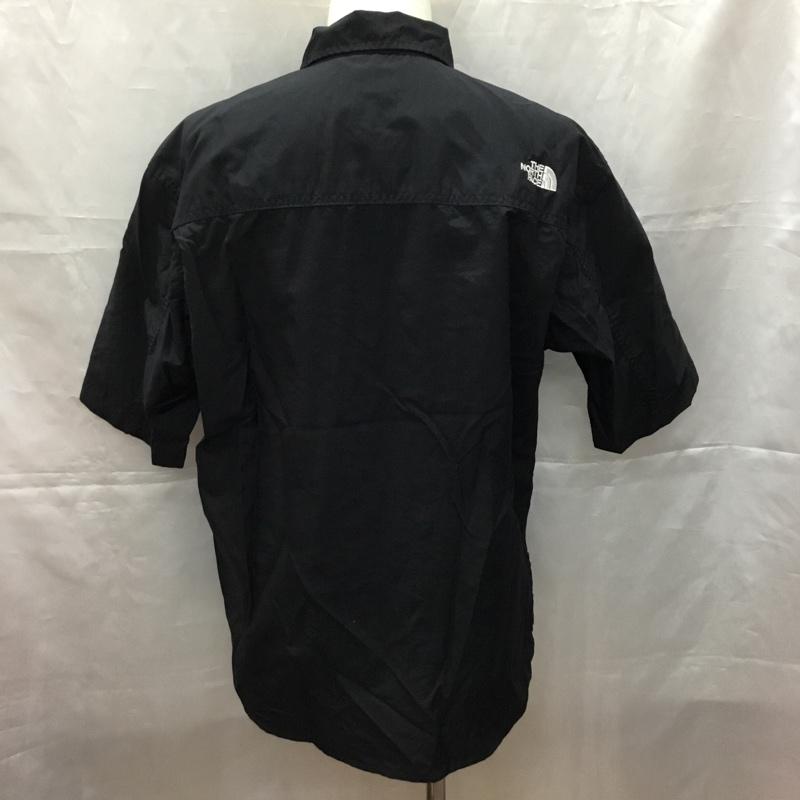 ザノースフェイス THE NORTH FACE シャツ、ブラウス 半袖 nr22331 半袖シャツ カラーシャツ カジュアルシャツ L ロゴ、文字 黒 / ブラック /  メンズ USED 古着 中古 10108991