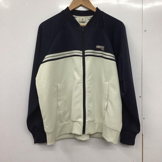 ニコアンド niko and... ジャケット、上着 ジャケット、ブレザー NKN45614AD ジャージ トラックジャケット L ロゴ、文字 紺 / ネイビー / X アイボリー / アイボリー /  レディース USED 古着 中古 10146597