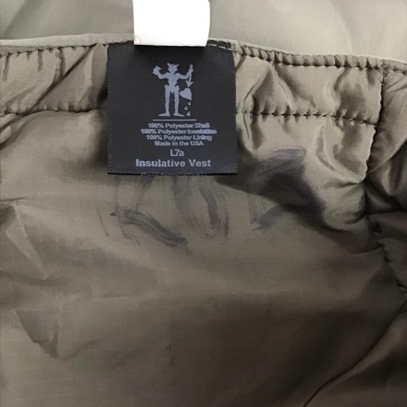 ミリタリー ミリタリー ベスト ベスト ノースリーブカットソー プルオーバー アメリカ軍 orc レベル7 insulativevest L 無地 カーキ / カーキ /  メンズ USED 古着 中古 10130107