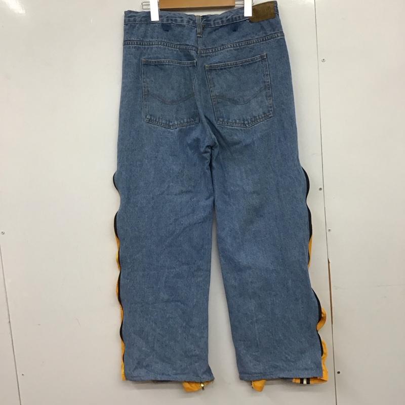 古着 USED パンツ デニム、ジーンズ デニムパンツ ワイドパンツ カジュアルパンツ 古着 リメイク  インディゴ / インディゴ /  メンズ USED 古着 中古 10149981