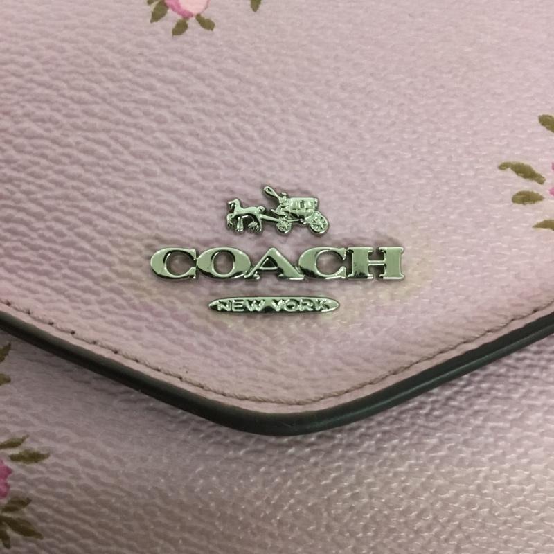 コーチ COACH 財布 長財布 22883 フローラル 花柄 ロゴ、文字 紫 / パープル /  レディース USED 古着 中古 10131833