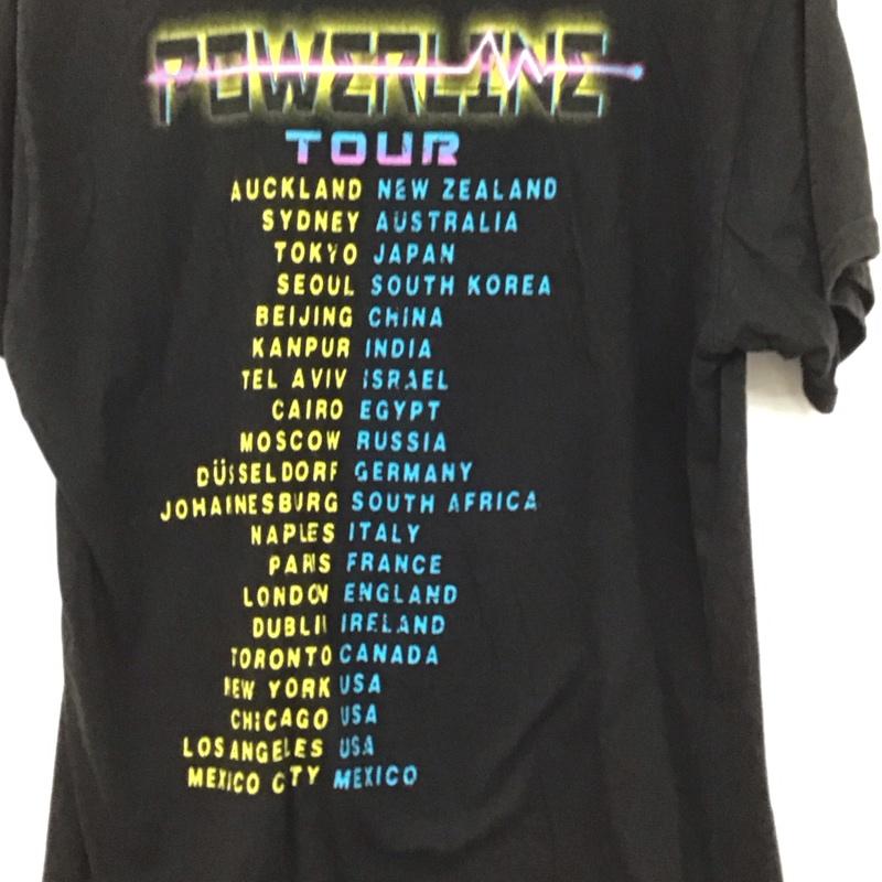 ディズニー Disney Tシャツ 半袖 M プリント X ロゴ、文字 黒 / ブラック /  メンズ USED 古着 中古 10134532