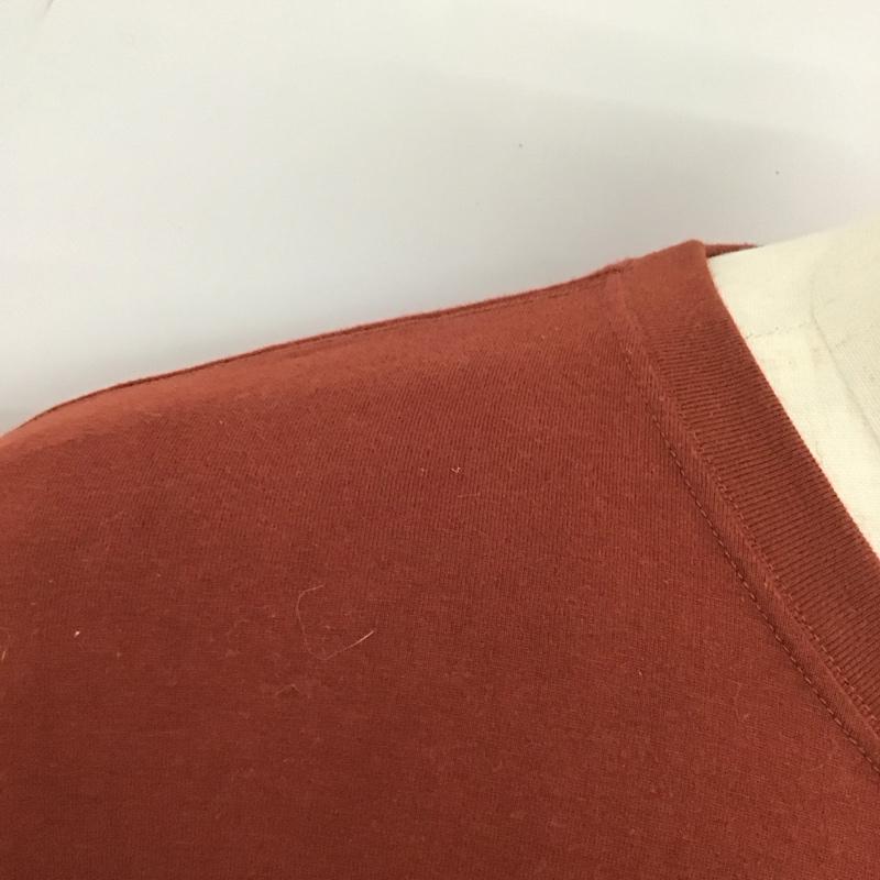 モンベル mont-bell カットソー 長袖 長袖カットソー プリントカットソー クルーネック L ロゴ、文字 茶 / ブラウン /  メンズ USED 古着 中古 10124911