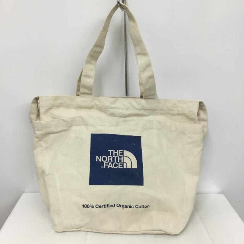 ザノースフェイス THE NORTH FACE トートバッグ トートバッグ ユーティリティートート 2WAY ロゴ、文字 青 / ブルー / X アイボリー / アイボリー /  メンズ USED 古着 中古 10129953