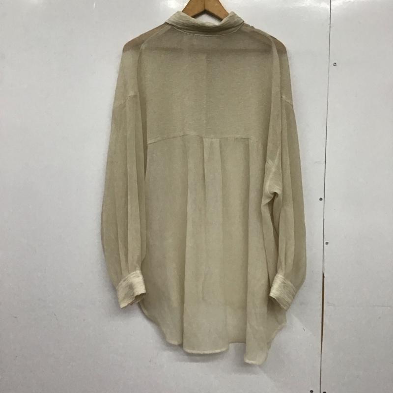 アイテムズ アーバンリサーチ ITEMS URBAN RESEARCH シャツ、ブラウス 長袖 FREE 無地 ベージュ / ベージュ /  レディース USED 古着 中古 10150912