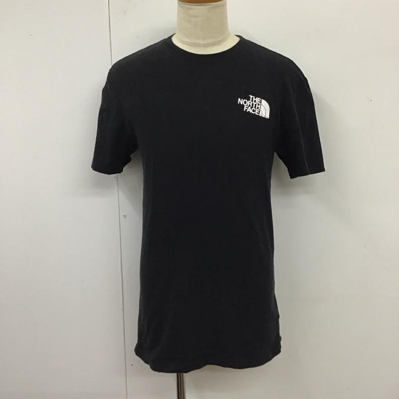 ザノースフェイス THE NORTH FACE Tシャツ 半袖 半袖カットソー プリントTシャツ クルーネックカットソー S ロゴ、文字 黒 / ブラック /  メンズ USED 古着 中古 10119507
