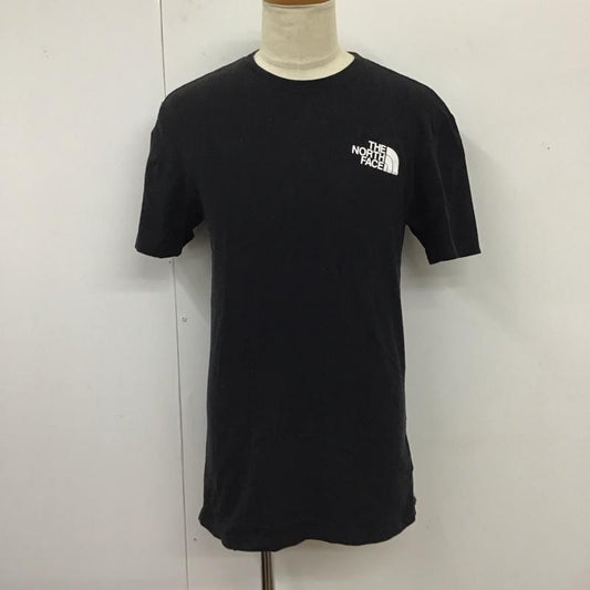 ザノースフェイス THE NORTH FACE Tシャツ 半袖 半袖カットソー プリントTシャツ クルーネックカットソー S ロゴ、文字 黒 / ブラック /  メンズ USED 古着 中古 10119507