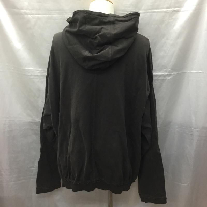 ヌビアン NUBIAN パーカー 長袖 長袖パーカー フード付きパーカー 長袖カットソー 無地 黒 / ブラック /  メンズ USED 古着 中古 10114063