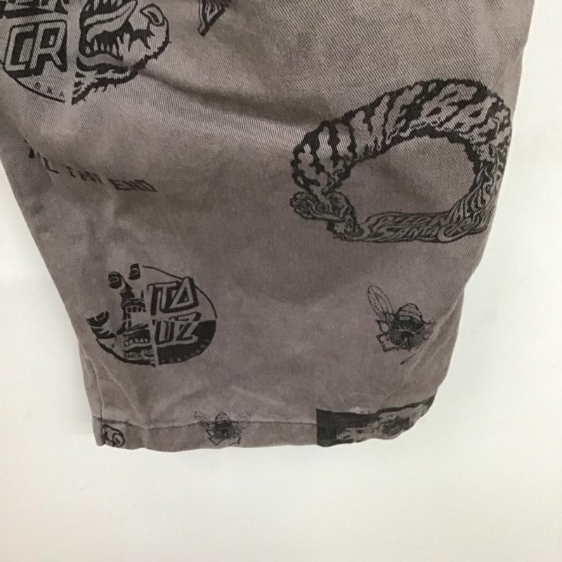 サンタクルーズ SANTA CRUZ パンツ ワークパンツ、ペインターパンツ 502211501 ボトム ワイドパンツ カジュアルパンツ 総柄 M プリント 灰 / グレー /  メンズ USED 古着 中古 10106632