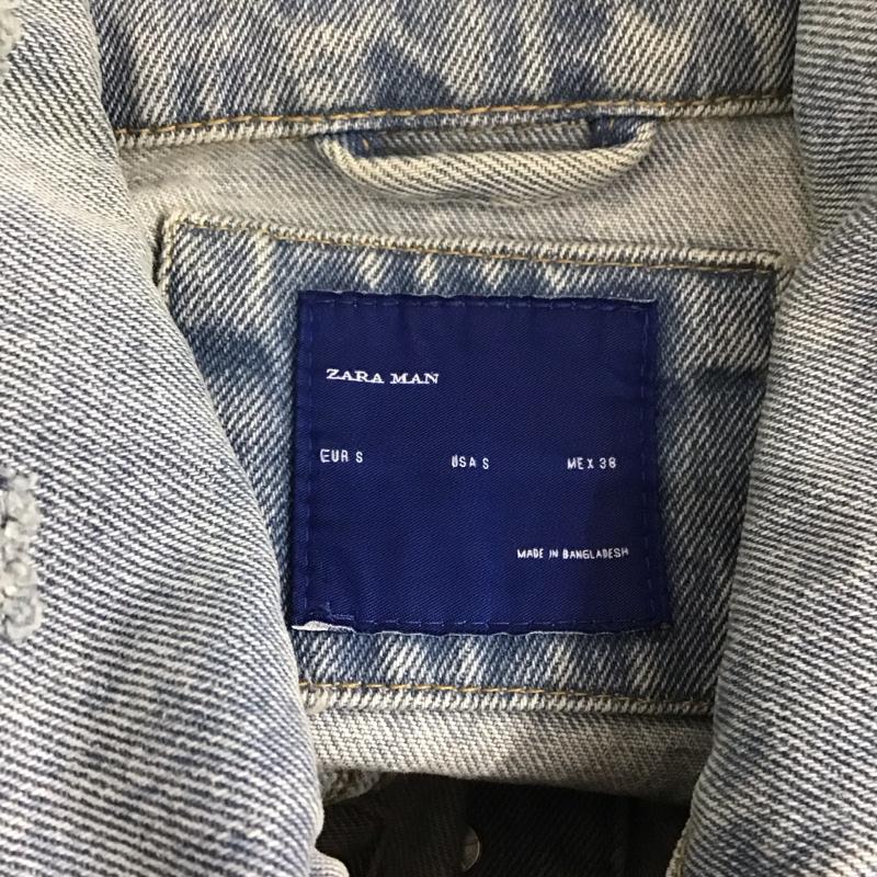 ザラメン ZARA MAN ジャケット、上着 ジャケット、ブレザー Gジャン デニムジャケット カラージャケット アウター S 無地 インディゴ / インディゴ /  メンズ USED 古着 中古 10106765
